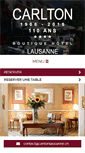 Mobile Screenshot of carltonlausanne.com