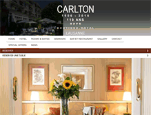 Tablet Screenshot of carltonlausanne.com
